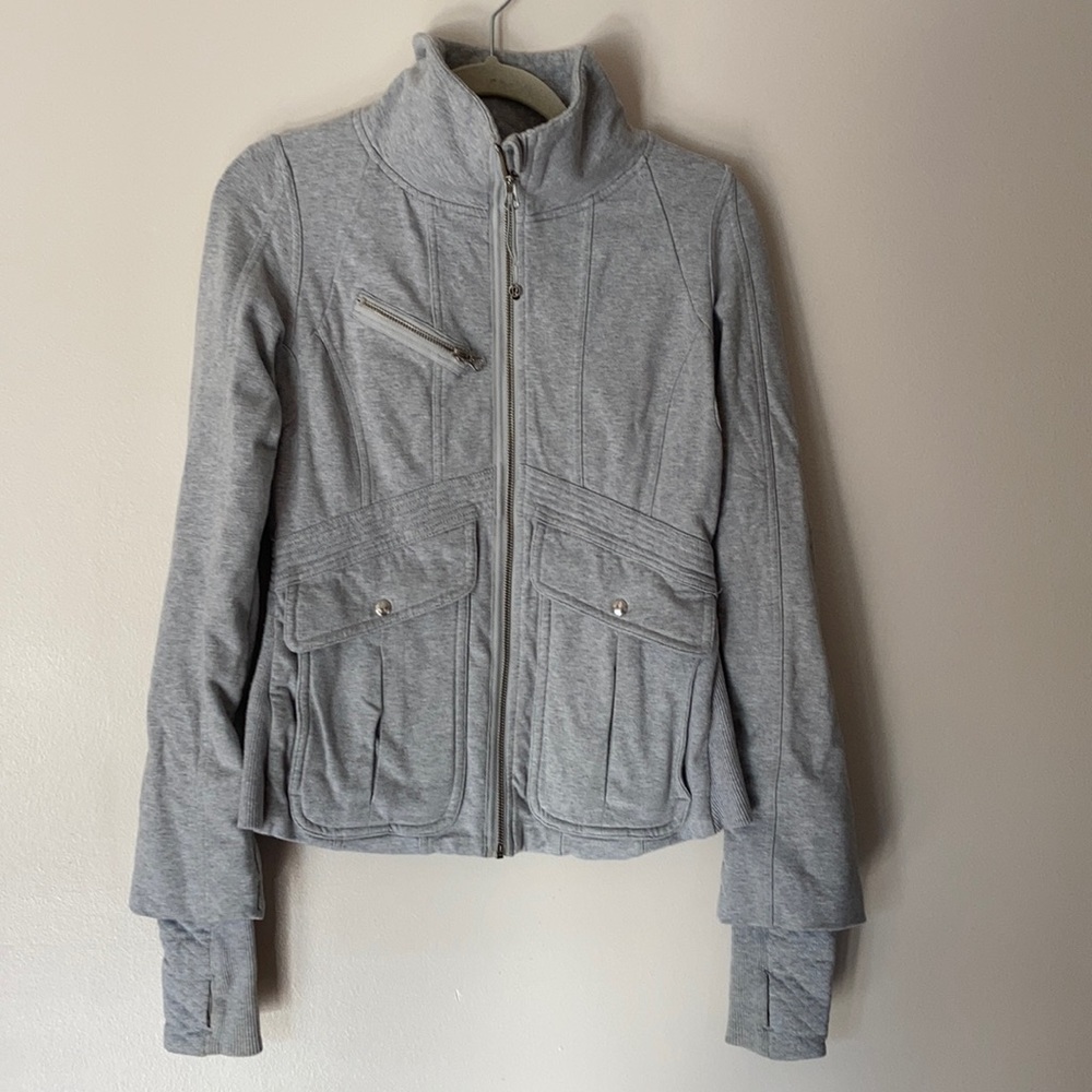 Lululemon Its Happening Gray Athletic Jacket